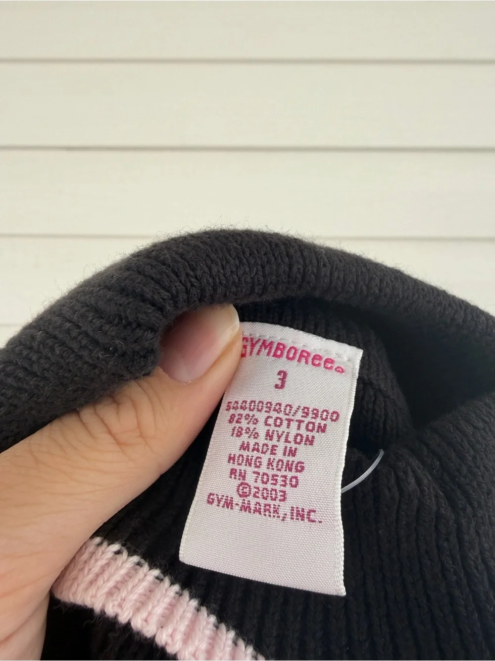 Gymboree Vintage Y2K Sweater Dress Size 3 NWT Black Pink Cat Turtleneck Dress